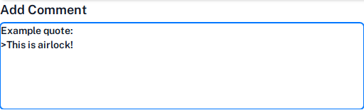 Markdown block quote tag
