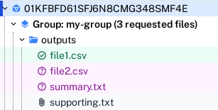 Request file post-approval